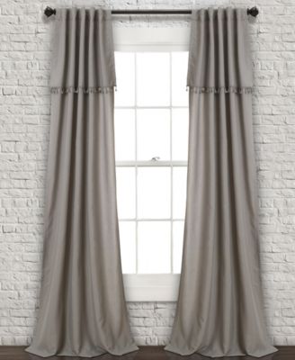 Lush Décor - Ivy Tassel 84"x40" Window Panel Set