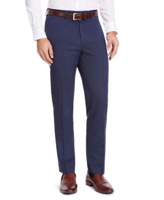 IZOD - Men's Classic-Fit Medium Blue Suit Pants