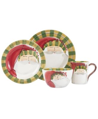 Old St. Nick Striped Hat 4 Piece Place Setting image