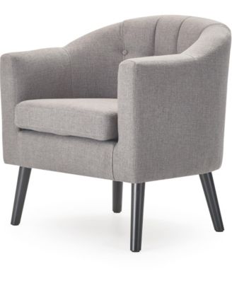 Adore Décor - Ivey Tufted Accent Chair, Quick Ship