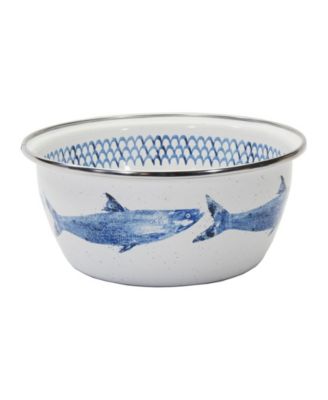Fish Camp Enamelware Salad Bowls, Set of 4 image