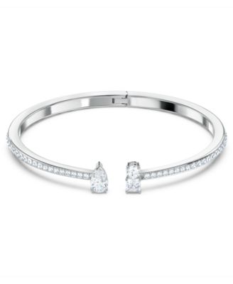 Swarovski - Silver-Tone Crystal Cuff Bracelet