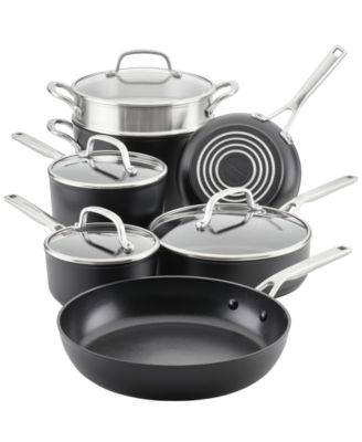 KitchenAid - Hard-Anodized Aluminum Nonstick 11-Pc. Cookware Set