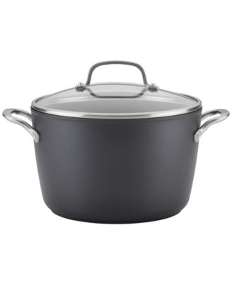 KitchenAid - Hard-Anodized Aluminum Nonstick 8-Qt. Stockpot with Lid