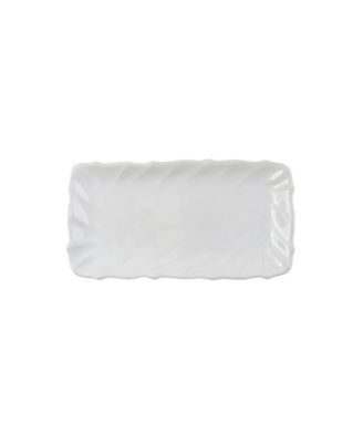 VIETRI - Vietri Incanto Stone White Ruffle Rectangular Tray