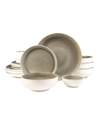 Sango - Resona Moss Green 16 Piece Dinnerware Set