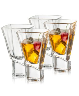 JoyJolt Carre Square Martini Glasses, Set of 4 image