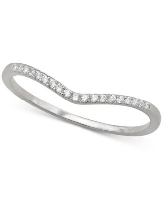 Giani Bernini - Cubic Zirconia Pav&eacute; V Ring