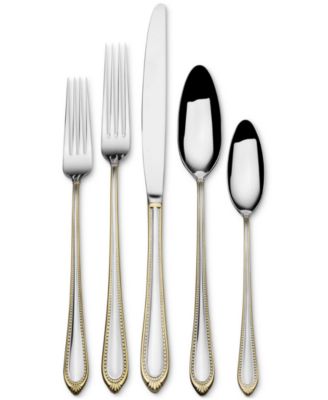 Mikasa - Regent Bead 65-Pc. Flatware Set, Service for 12