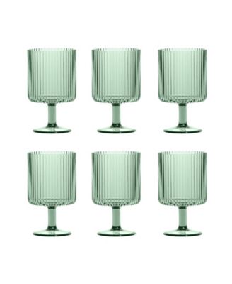 Mesa Stacking Goblet Premium Acrylic Glasses, Set of 6 image