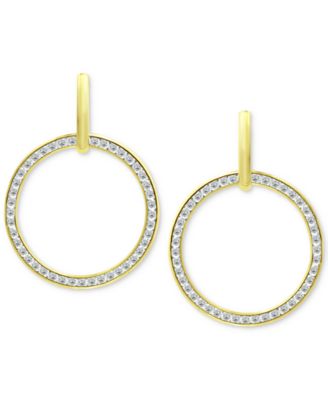 Giani Bernini - Cubic Zirconia Circle Drop Earrings