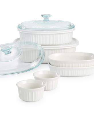 French White 10 Piece Bakeware Set, Exclusively at Macy's image