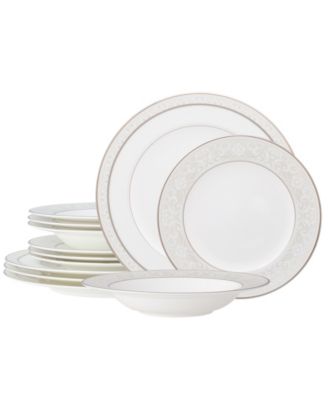 Montvale Platinum 12-Piece Dinnerware Set, Service For 4 image