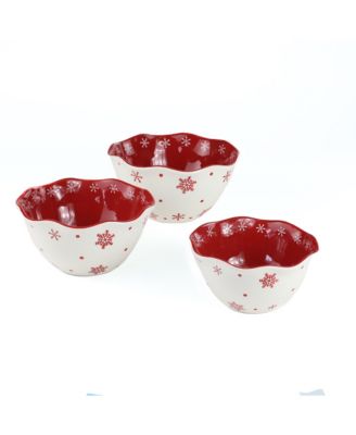 Winterfest Holiday Nesting Bowls, Set of 3 image