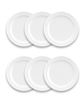 Melamine Edge Matte Salad Plates, Set of 6 image