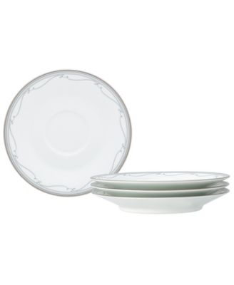Satin Flourish Set of 4 Saucers, 6" image