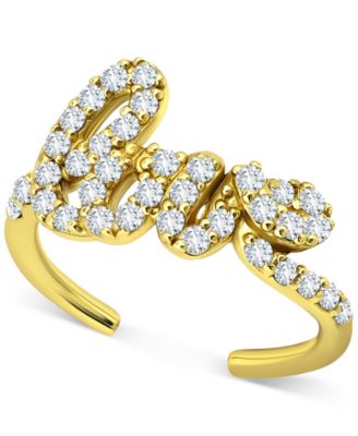 Giani Bernini - Cubic Zirconia Love Script Toe Ring