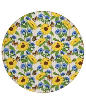 Kendall Kitchen Washable KE16 8' x 8' Round Area Rug image