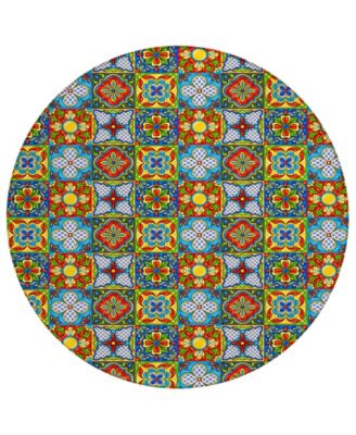 Kendall Kitchen Washable KE20 8' x 8' Round Area Rug image