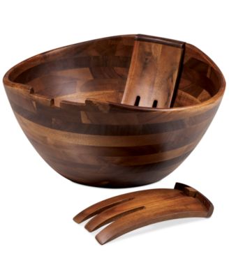 Heritage Collection by Fabio Viviani Acacia Wood 3-Piece Salad Set image