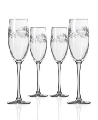 Icy Pine Champagne Flute 8oz - Set of 4 Glasses image