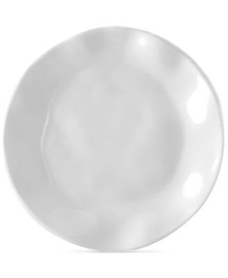 Ruffle White Melamine Appetizer Plates, Set of 4 image