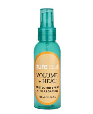 PURECODE - Volume + Heat Protector Spray With Argan Oil, 3.38 oz.