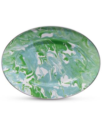 Golden Rabbit - Modern Monet Oval Platter