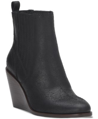 Lucky Brand - Women's Wilano Pull On Stretch Gore Wedge Boots