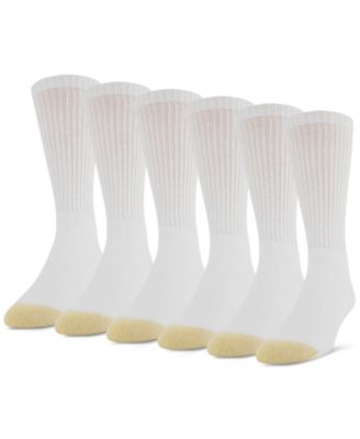 Gold Toe - &reg; Cotton Crew Athletic 6 Pack Extended Size Socks