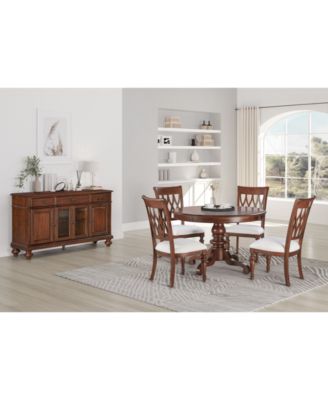 Macy's - Daria 5 Pc. Dining Set (Round Table & 4 Side Chairs)