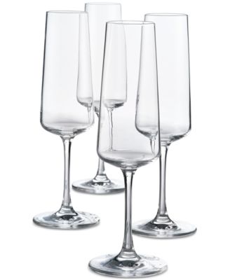 Flur Stemmed Champagne Glasses, Set of 4, Exclusively at Macy’s image