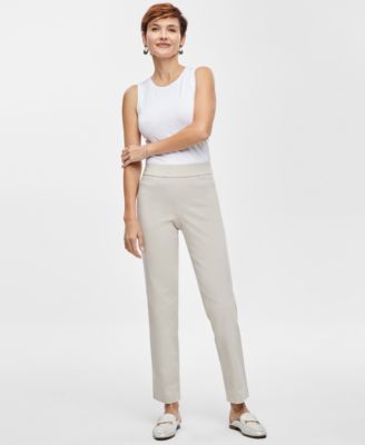 JM Collection - Women's Pull-On Slim-Leg Ankle Pants