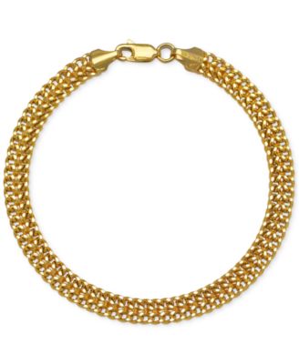 Macy's - 10k Gold Bracelet, Mesh Link Bracelet