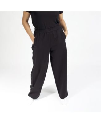 SPARKIES - Women's Stretch Adaptive Snap Wide-Leg Pants