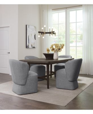 CLOSEOUT! 5 Pc. Set (Griffith Rectangular Dining Table & 4 Dimova Chairs), Created for Macy's image
