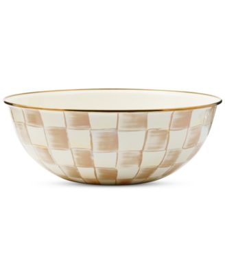Mocha Check Extra Large Everyday Bowl, 192-oz. image