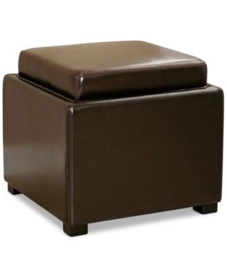 Baxton Studio - Bartlett Leather Storage Ottoman