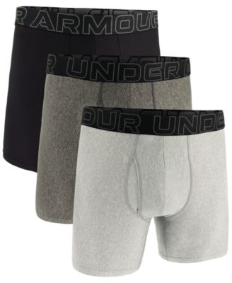 Under Armour - Men's Performance Tech Solid 6" Boxer Briefs - 3-pack