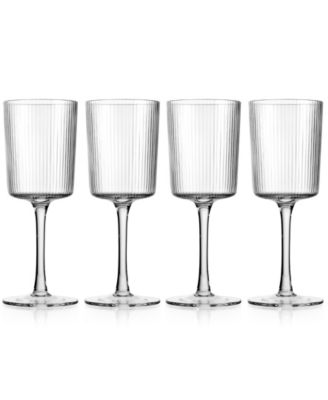 Sullivan Street Fluted White Wine Glasses, Set of 4 image