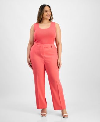 Tahari ASL - Plus Size Bird Eye Pants