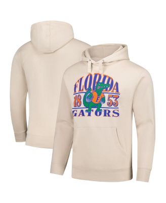 Image One - Men's Cream Florida Gators Upper Arch Letters Pullover Hoodie