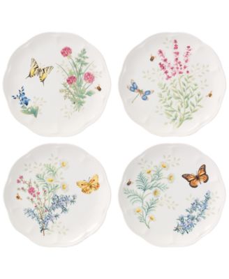 Butterfly Meadow Herbs Accent Plates, Set of 4 image