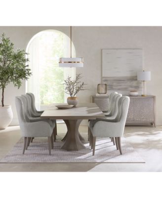 Bernhardt - Cornelia 7-Pc. Dining Set (Rectangular Table & 6 Tufted Arm Chairs)