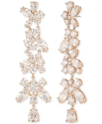 Givenchy - Gold-Tone Cubic Zirconia Statement Earrings