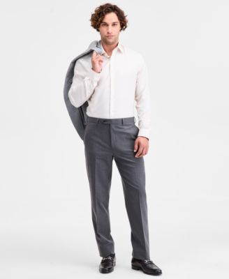 Michael Kors - Men's Classic Fit Flat Front Creased Pants