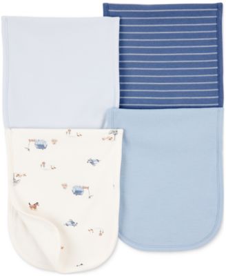 Carter's - Baby Cotton Burp Cloths, 4 Pack