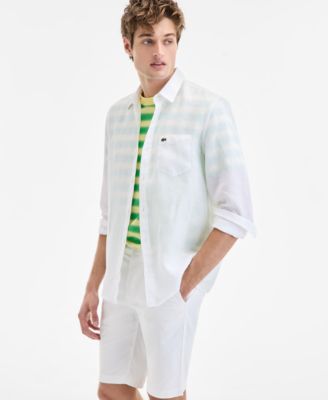 Lacoste - Men's Regular-Fit Linen Shirt