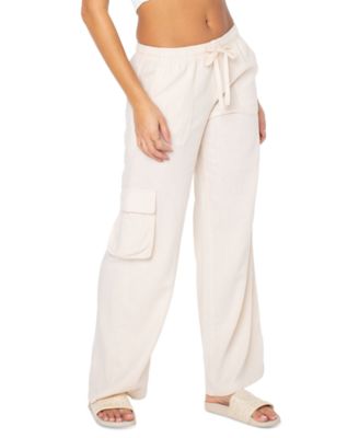 Roxy - Juniors' Lagoon Tie-Waist Pull-On Cargo Pants