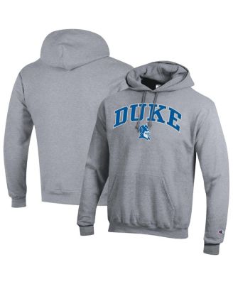 Champion - Men's&nbsp; Heather Gray Duke Blue Devils Arch Over Logo Pullover Hoodie